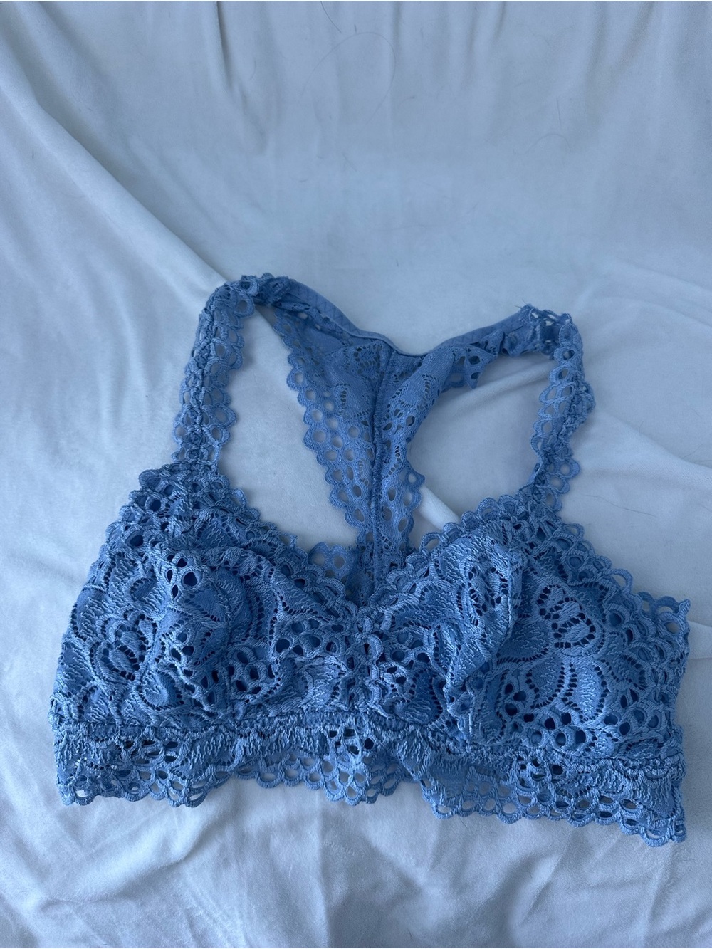 aerie Blue Lace Racerback Bralette